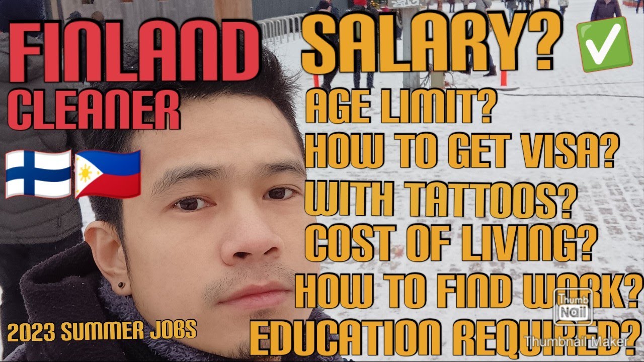Cleaner in Finland / Salary / No Age limit / Experience / Tattoos / Cost of living / Visa