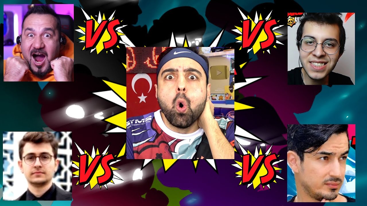 YOUTUBER BRAWL STARS TURNUVASI ! TERS KÖŞE ! SESEGEL VS ÜMİDİ VS SLORİEN VS OYNAMAK LAZIM VS TAHA
