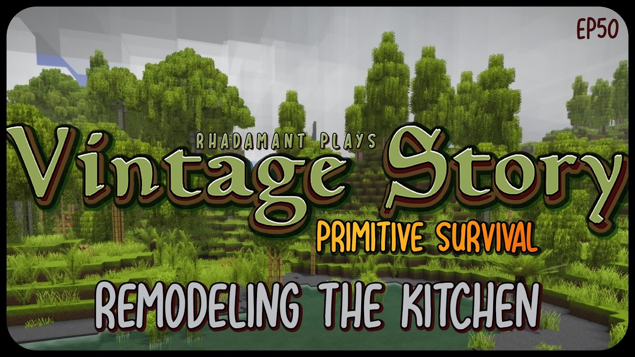 Remodeling the Kitchen in Vintage Story Primitive Survival - Surviving Wilderness // EP50