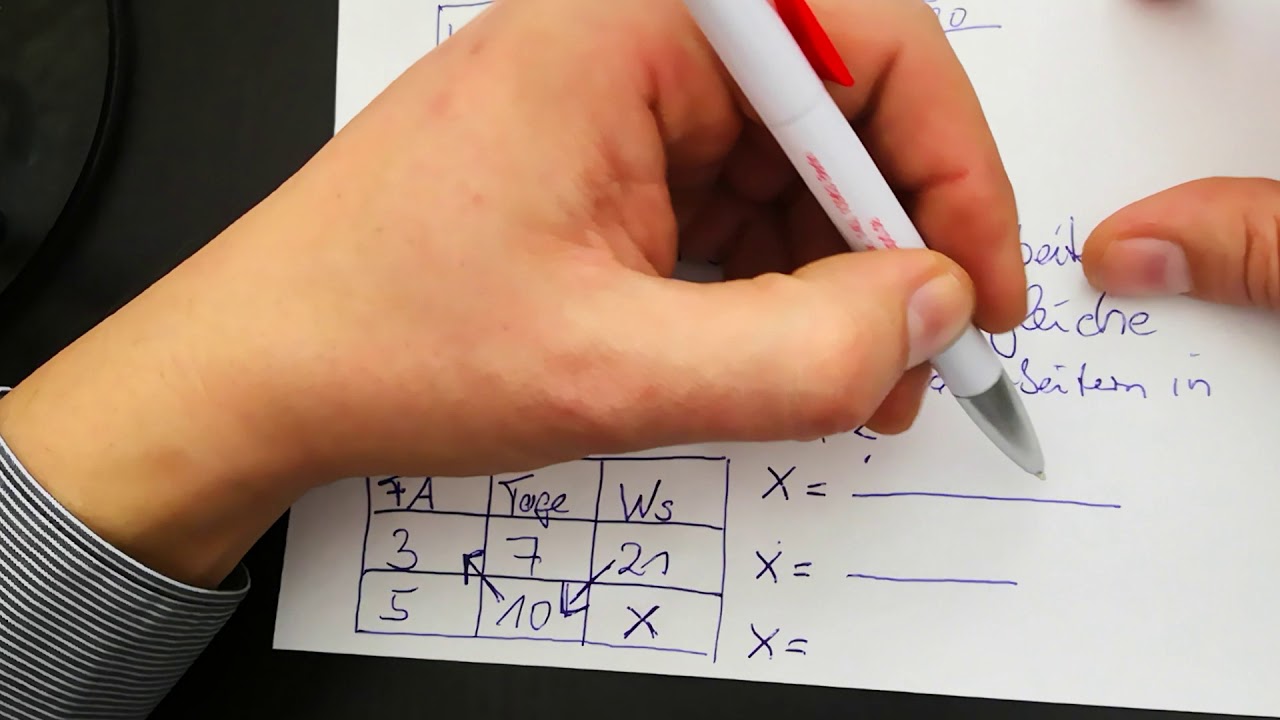 Zusammengesetzter Dreisatz erweiterter Dreisatz perfekt und einfach aufl&ouml;sen #dreisatz #mathe