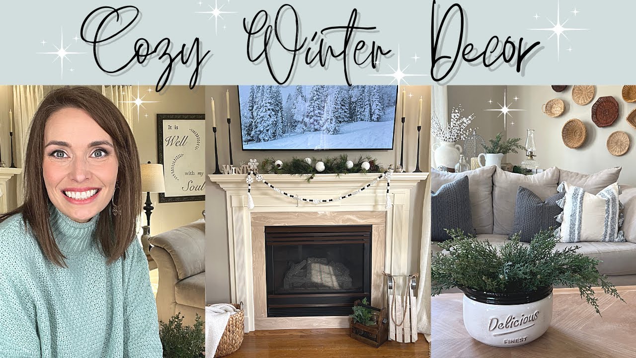 WINTER 2022 FARMHOUSE DECOR INSPIRATION | DECORATE WITH ME AFTER CHRISTMAS