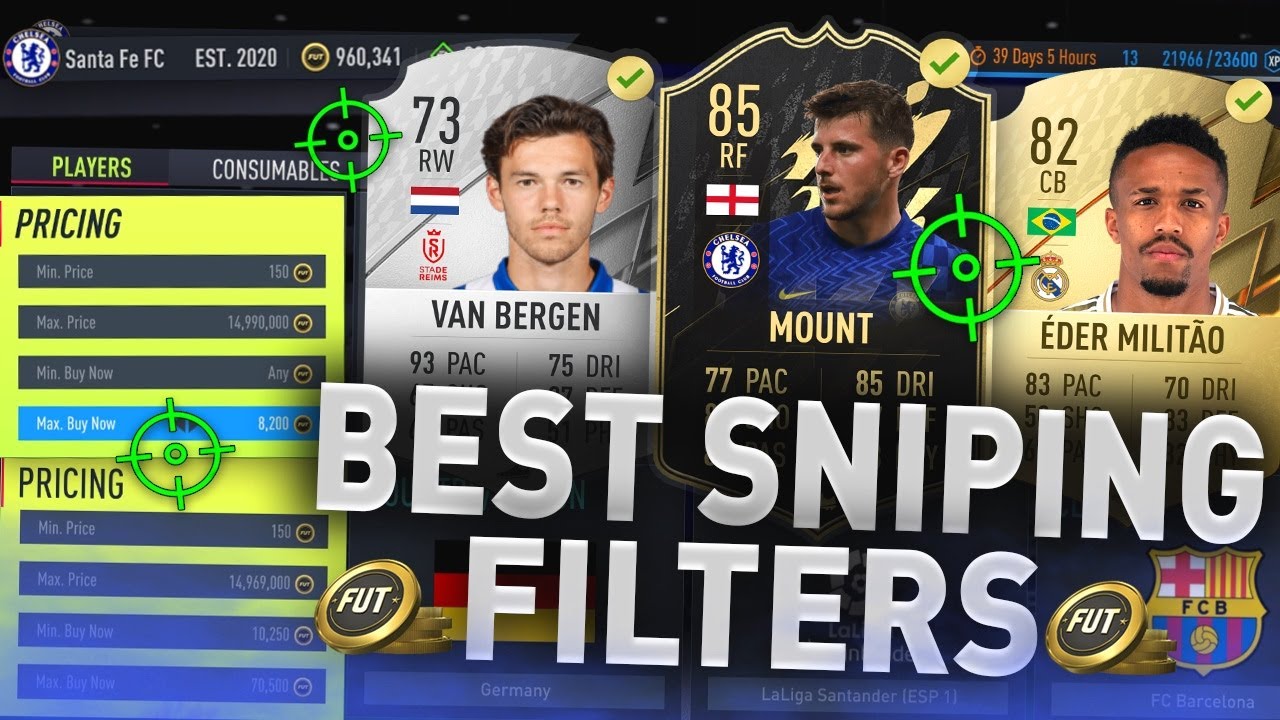 MAKE 200K RIGHT NOW WITH THESE SNIPING FILTERS! 🔥 (FIFA 22 BEST SNIPING FILTERS TO MAKE COINS)