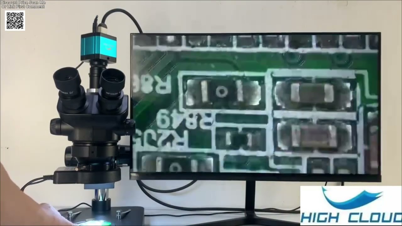 Trinocular Microscope with 4K Camera Perfect for Electronics Repair From Aliexpress