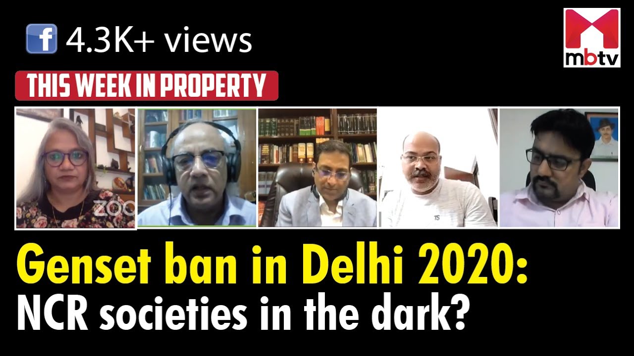 Genset Ban in Delhi 2020, NCR societies in dark?