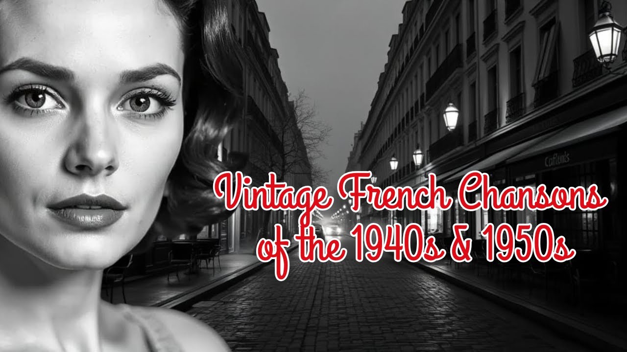 1940s–1950s French Chanson Collection | Soft Nostalgic Paris Music | Timeless Black & White Ambience