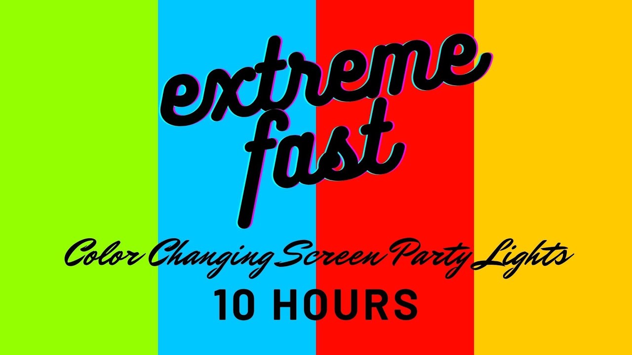 Extreme Fast Color Changing Screen Disco & Party Led Lights 10 Hours Fast Party Lights Video