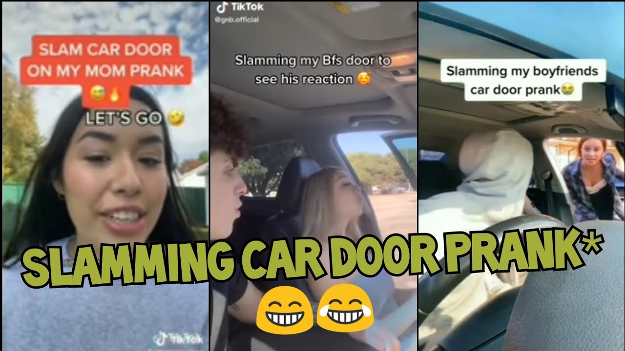 Slamming car door prank * 😨😁|| Funny tiktok prank compilations