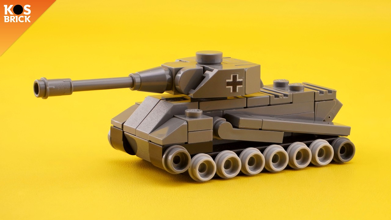 LEGO Panzer 7 Lowe Tank Germany Mini Vehicles (Tutorial)