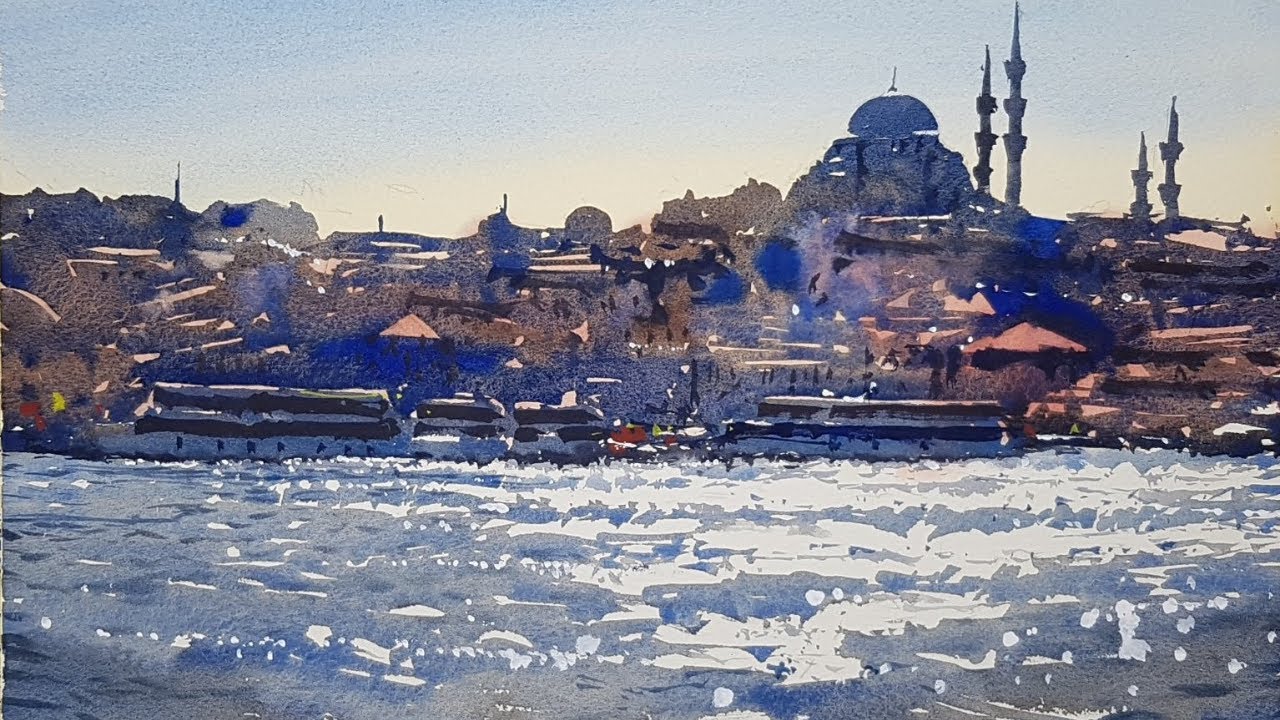 How to Paint Shimmering Water in Watercolor - 3 Techniques explained!