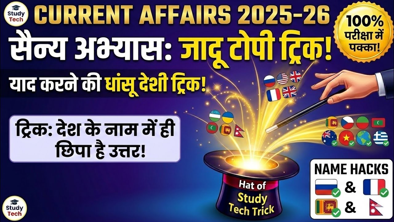 ​भारत के प्रमुख सैन्य अभ्यास 2025-26 | India's Major Military Exercises Current Affairs for All Exam