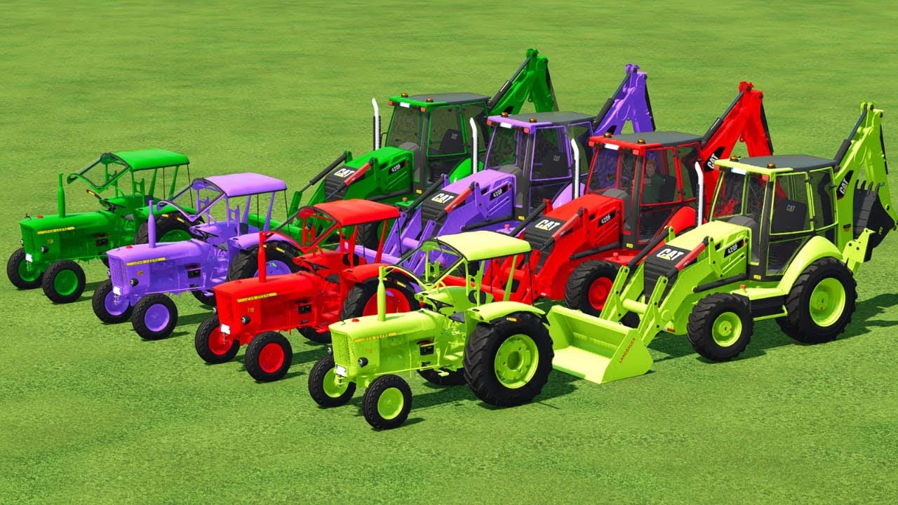 TRANSPORTING LOAD & UNLOAD SHEEPS WITH CAT & JCB LOADERS | FARMING SIMULATOR 22