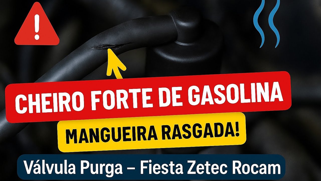 Cheiro Forte de Gasolina no Cofre do Motor? Mangueira RASGADA na Válvula Purga!