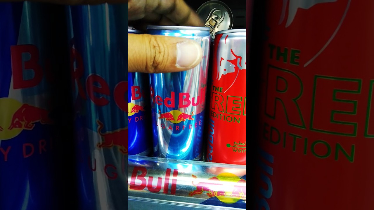 🔴🐂 Red Bull #sugarfree #flavour #redbull #viral #asmr #trending #satisfying #energy #drinks #shorts