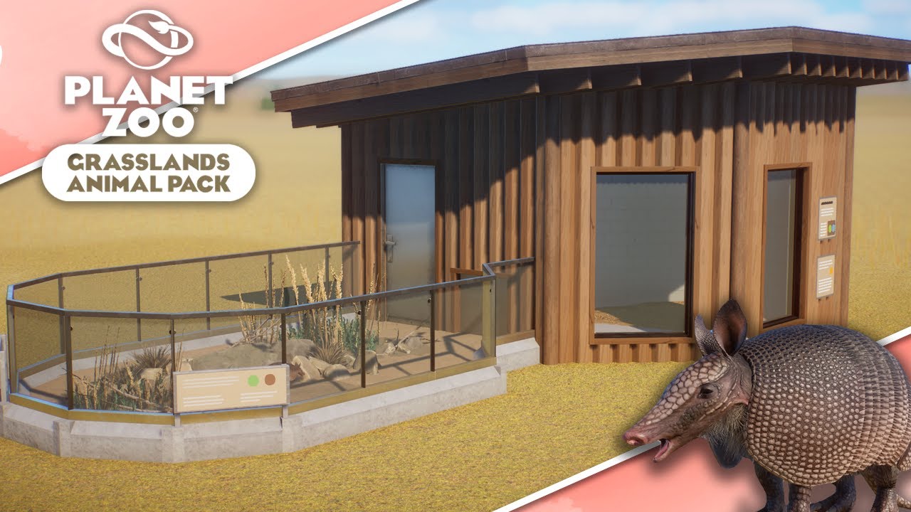 Armadillo Exhibit | Stop Motion | Planet Zoo: Grasslands Animal Pack
