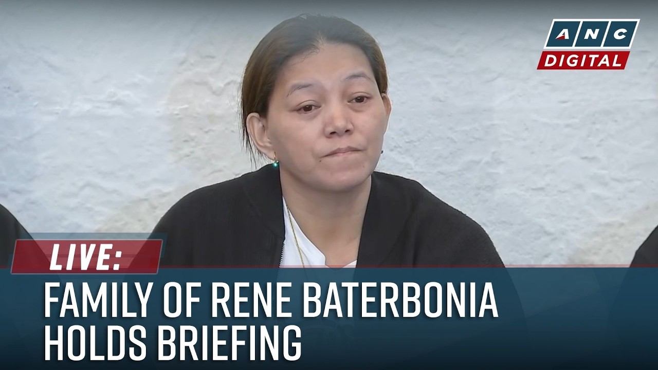 LIVE: Press briefing of the family of Ateneo player Rene Baterbonia | June 10, 2026