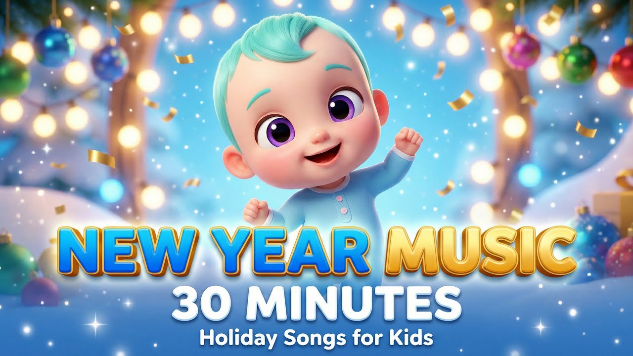 New Year Music for Kids 🎉 30-Minute Holiday Songs | SaSo Kids