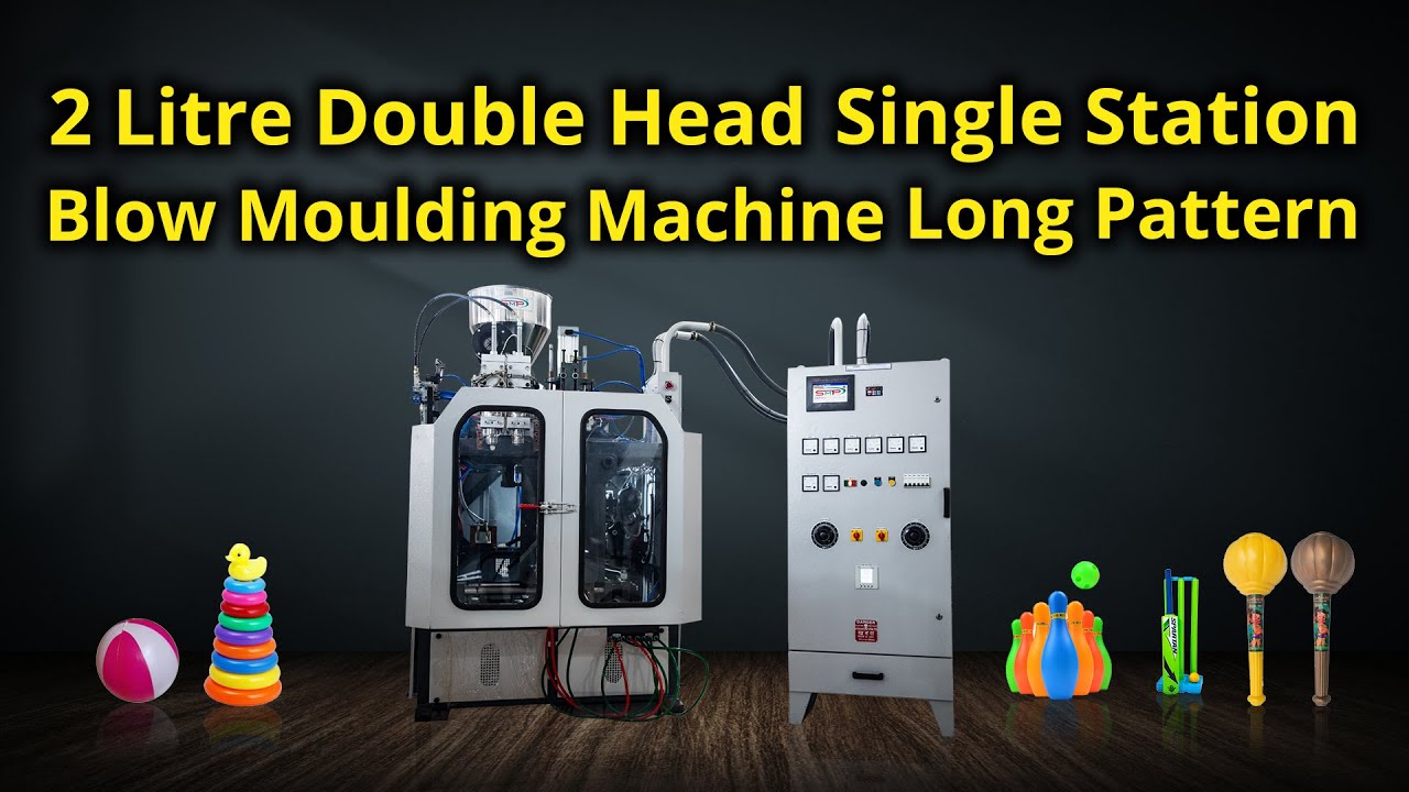 2 Litre Double Head Single Station Long Pattern Blow Molding Machine || SMP Machine