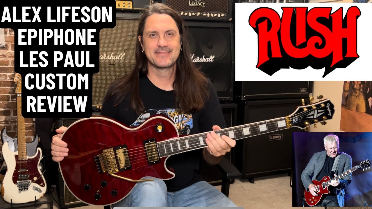 Alex Lifeson Epiphone Les Paul Custom Axcess (2023) Review And Demo - Rush!
