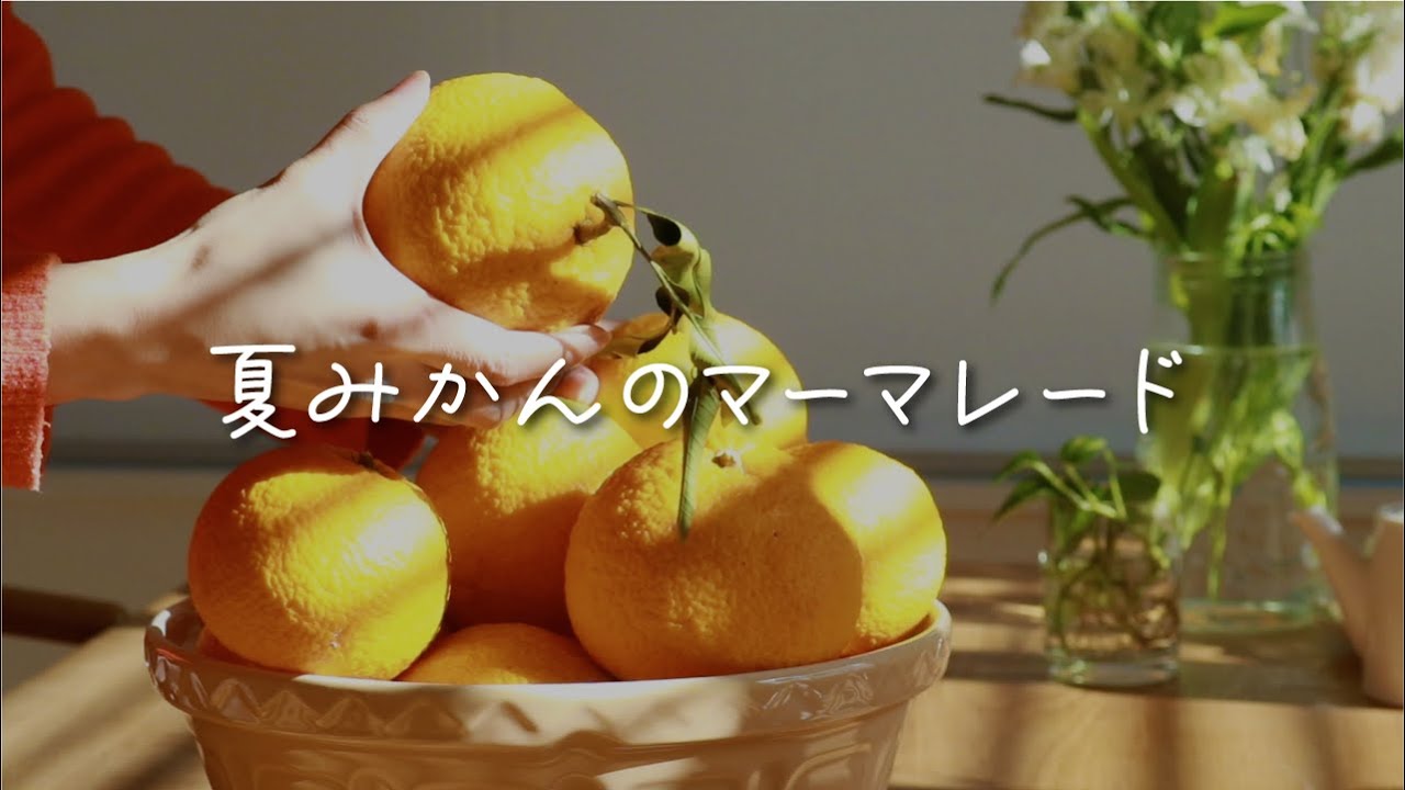 【大量消費】自家製夏みかんのマーマレード2023｜材料3つで簡単「おいしいジャムの作り方」