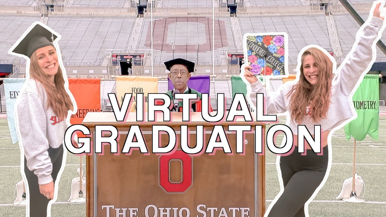 My Virtual Graduation at The Ohio State University Vlog 🎓❤️ graduating from college in my room