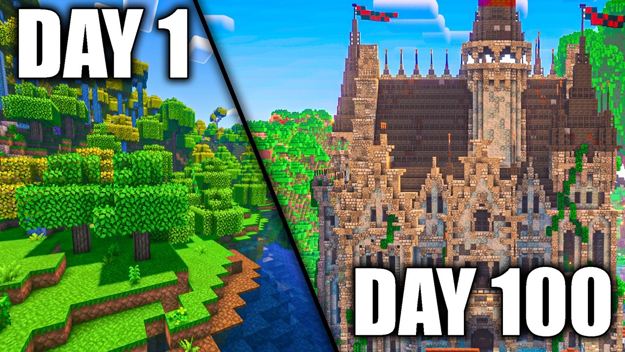 Surviving 100 Days In DawnCraft Mod Pack