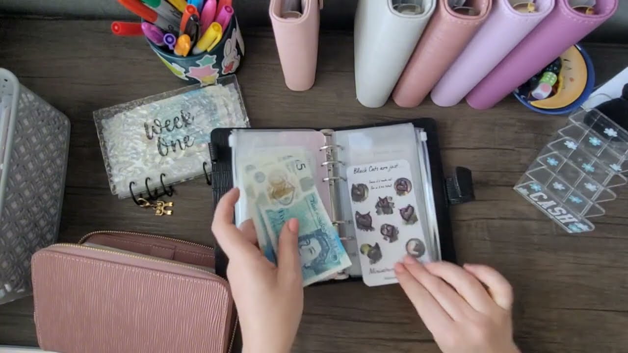 🖤 APRIL WEEK 1 2025 | Cash Stuffing Budgeting Savings Challenges UK