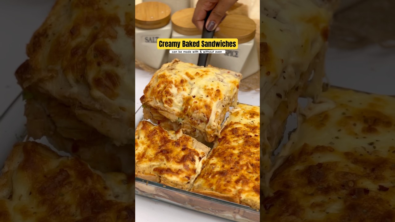 Baked Sandwiches | Creamy Baked Sandwiches   #recipe #creator #food #sandwich #bakedrecipes