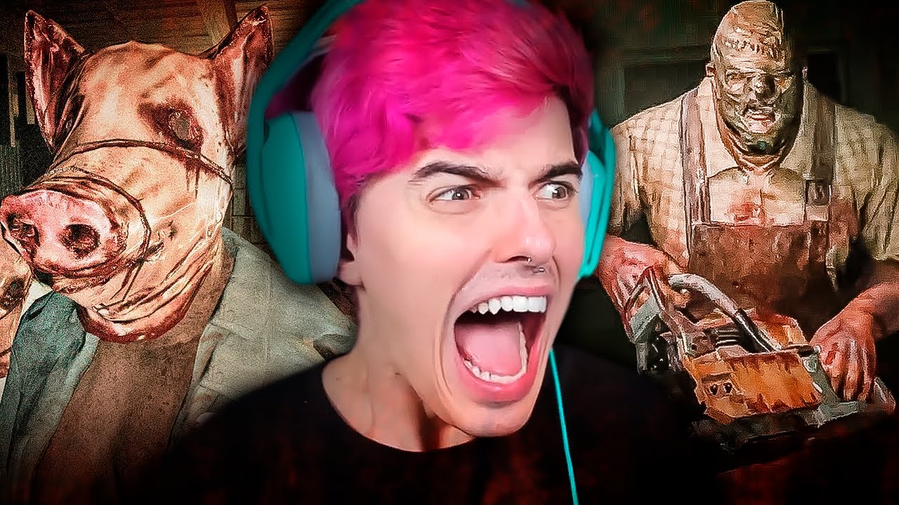 JEAN LUCA JOGA TERROR de PORCO BIZARRO (com JUMPSCARE)