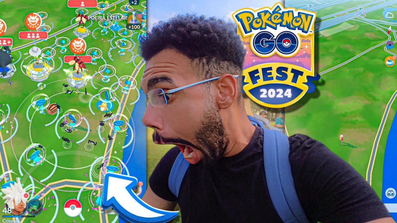150 NOVOS POKESTOPS EM 1 MIN… POKEMON GO FEST NEW YORK - CHEGAMOS EP.1 😍 #pokemongo