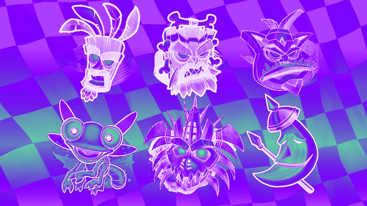 Crash Team Racing Nitro Fueled - All Mask Themes + OC Mask Moony on Chord