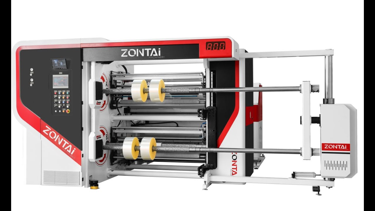 ZTM-T1300 Double Turret Slitting Rewinding Machine 800m/min speed
