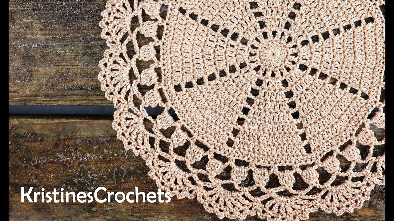 How To Crochet Easy Lace Blossom Doily Placemat