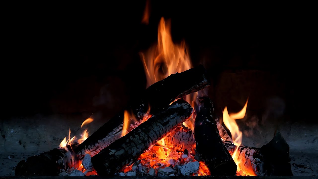 Cozy Campfire in a Quiet Village 🔥 6½ Hours Natural Fire Sounds | Deep Relaxation, Sleep, ASMR