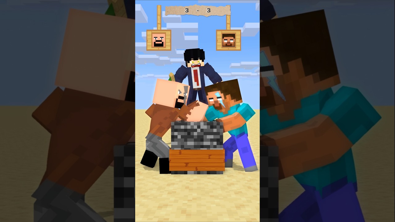 HELP Herobrine To Power Up And Wins The Strongest Person #friendship #shorts #trending #anime