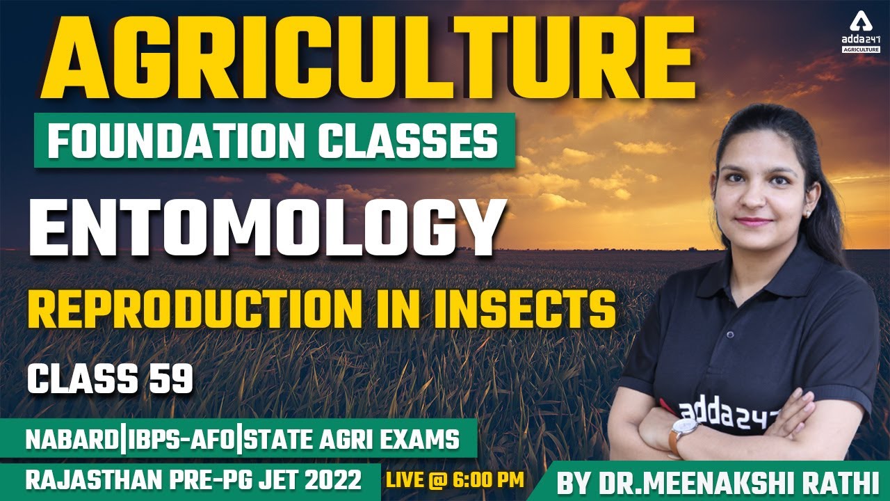 Agriculture Foundation Classes | Entomology #59 | Reproduction in Insects | Rajasthan Pre-PG