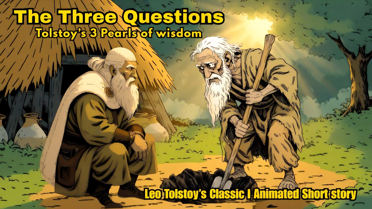 The Three Questions by Leo Tolstoy | Animated Moral Story in English | Classic Short Story