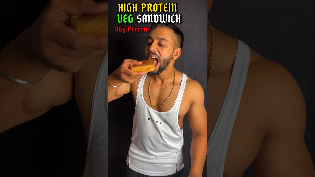 High protein veg sandwich #youtubeshorts #shorts #recipe