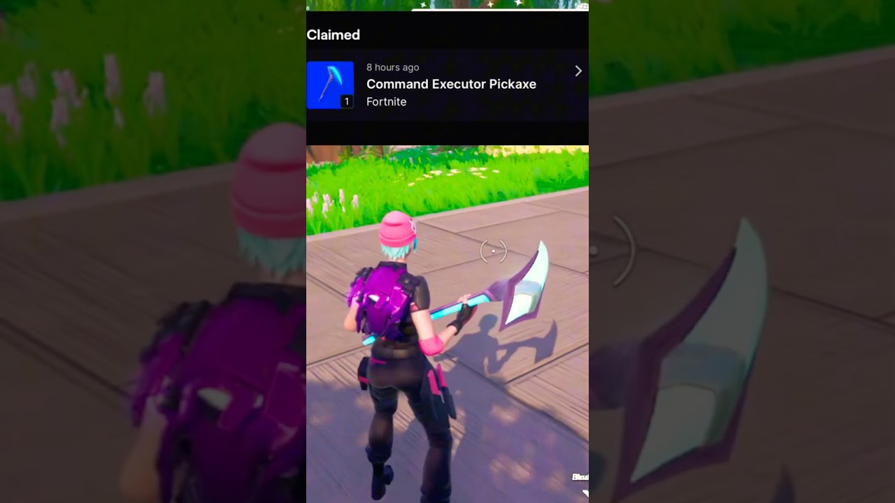 you can get this free pickaxe in Fortnite #shorts