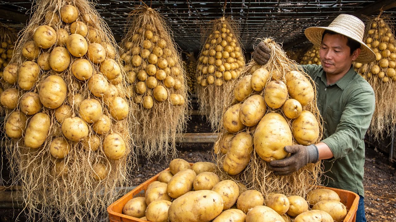 Aeroponics Potato Farm to Factory - How Potato Chips Are Made - Modern Agriculture Technology
