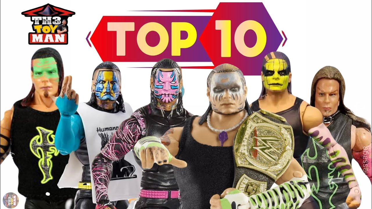 TOP 10 JEFF HARDY WRESTLING ACTION FIGURES OF ALL TIME! WWE / TNA / AEW RANKING VIDEO!