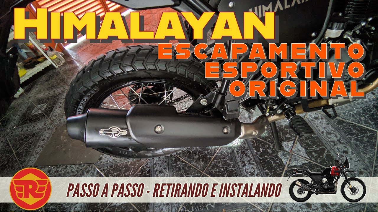 Instalando Escape Esportivo Original na Himalayan