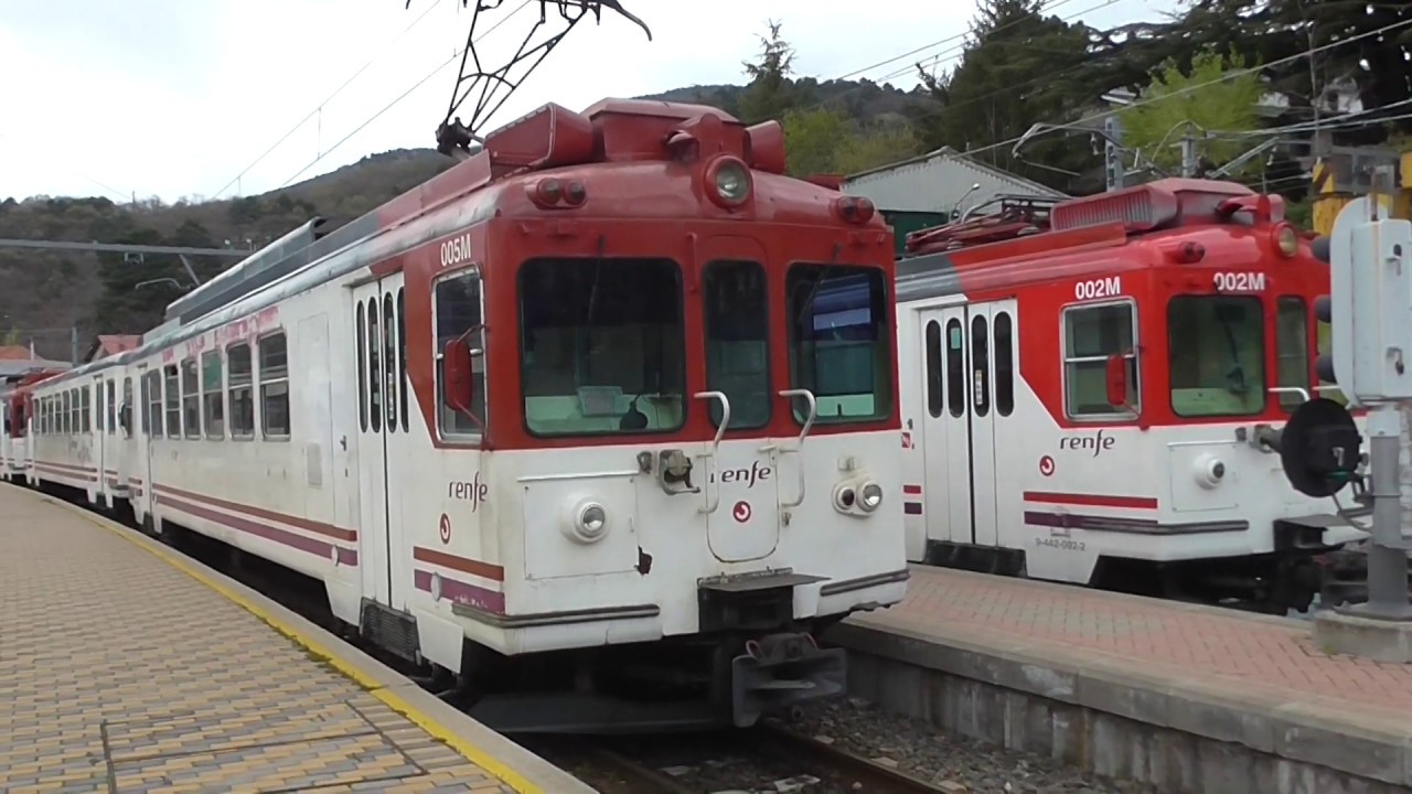 Renfe Cercanias - 442.005 llegando a Cercedilla Linea C9