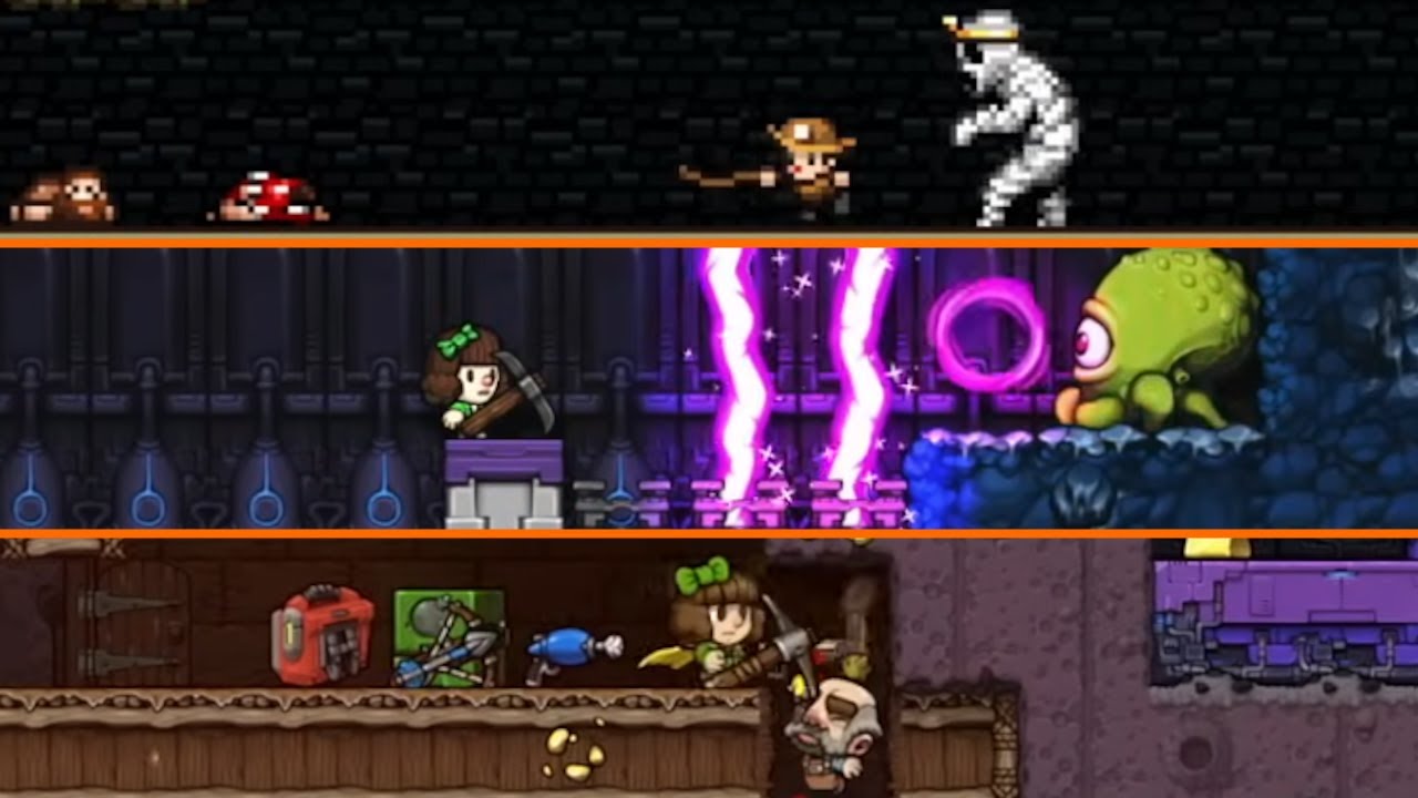 Spelunky Series Completed in 27 Minutes For Charity! (Spelunky Triathlon Speedrun)