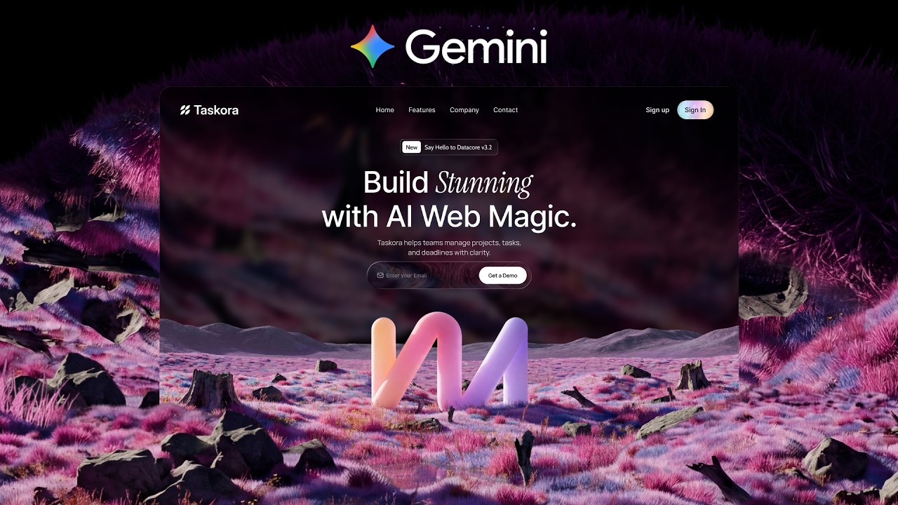 Gemini 3.1 &mdash; это невероятное обновление для веб-дизайнеров! (ПОЛНЫЙ ПРОЦЕСС)