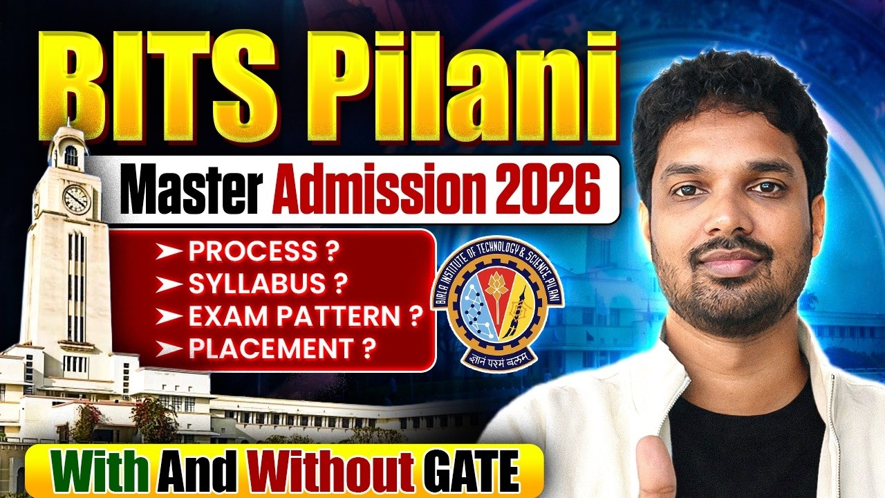 How To Get Admission In BITs Pilani Masters? | With And Without GATE | Complete Information