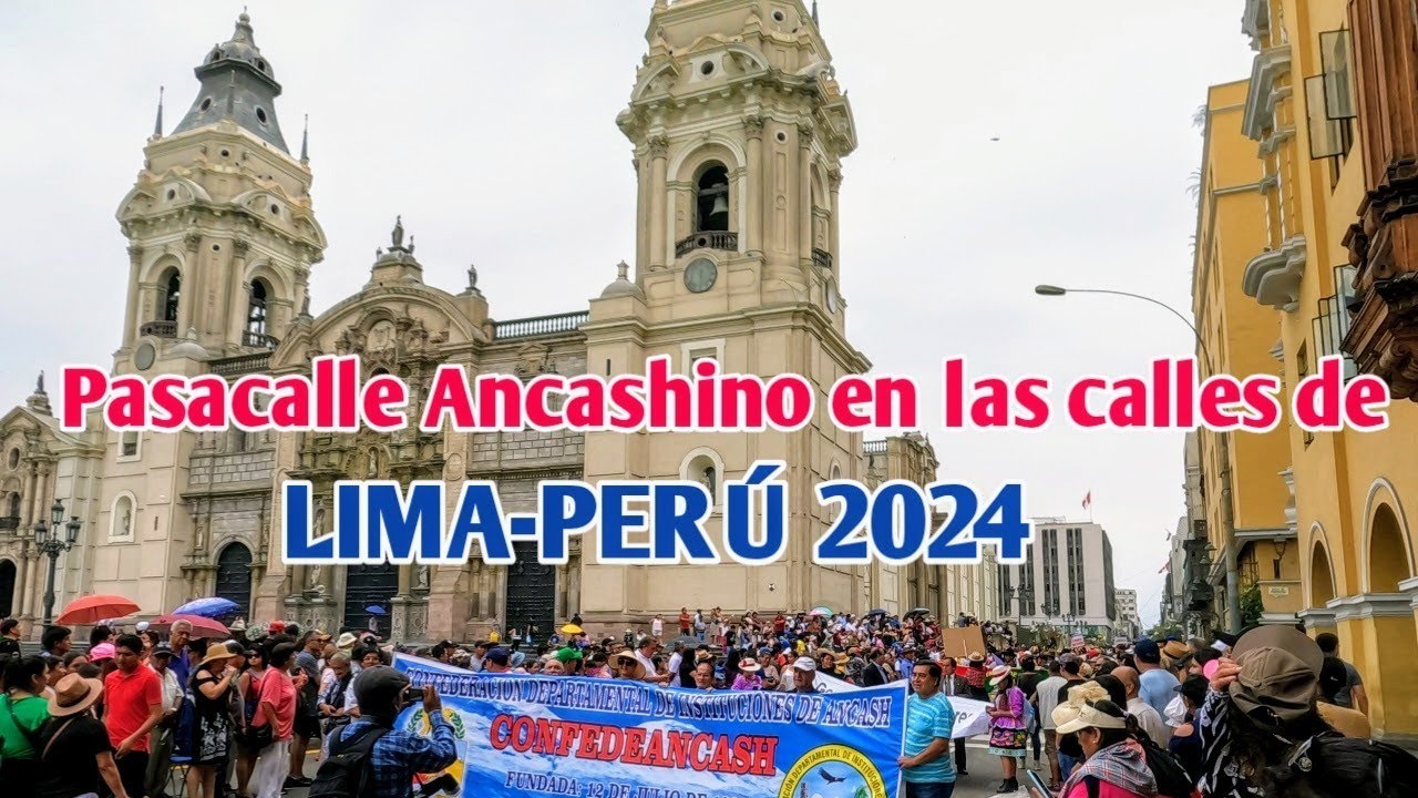 LIMA PERÚ 4K | ASÍ REALIZÓ EL PASACALLE ANCASHINO EN LIMA PERÚ | DÍA 11/02/2024