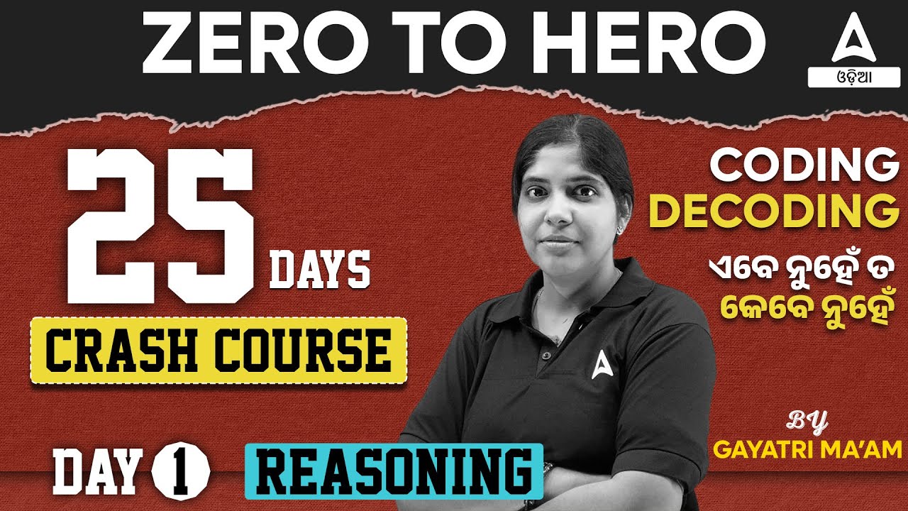 Zero To Hero Reasoning | Coding Decoding | Day 1 | Reasoning By Gayatri Ma'am