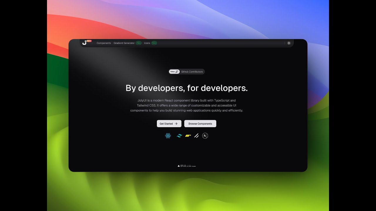 Joly UI: 30+ Animated UI Components with shadcn/ui & TailwindCSS