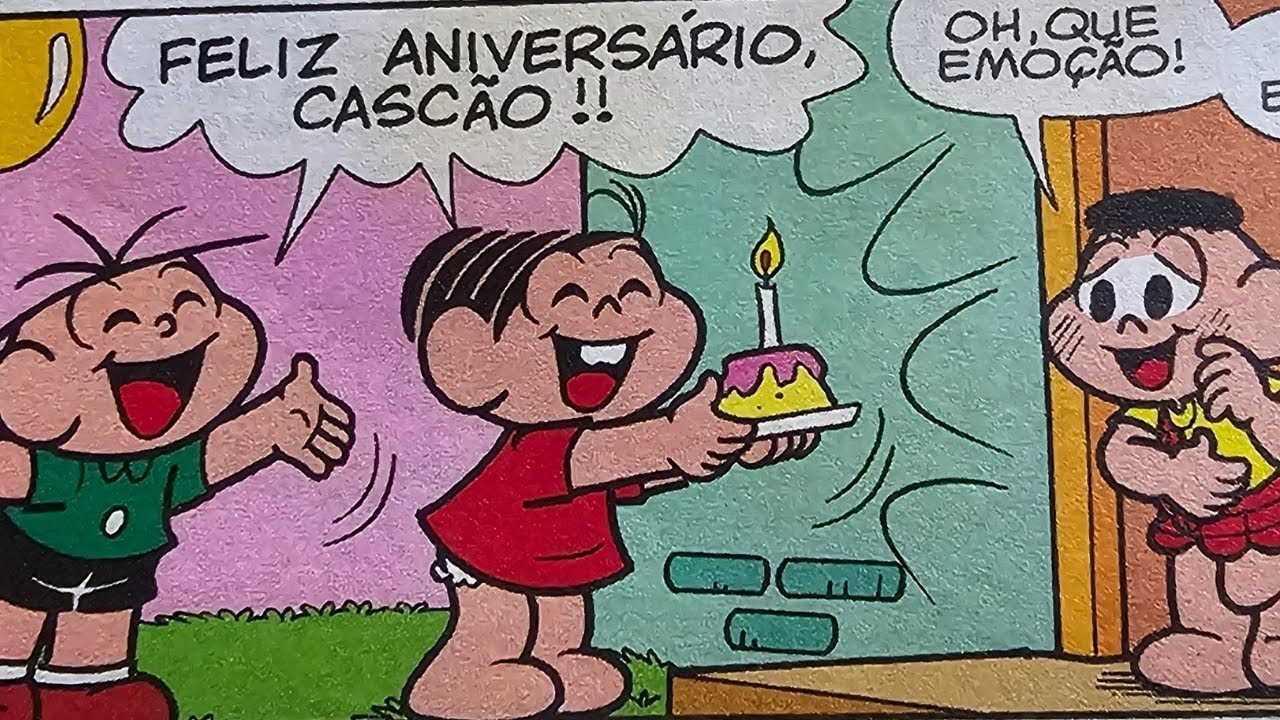 Aniversário do Cascão! História Cebolinha! Gibi da Turma da Mônica! Gibis Dublados! Quadrinhos