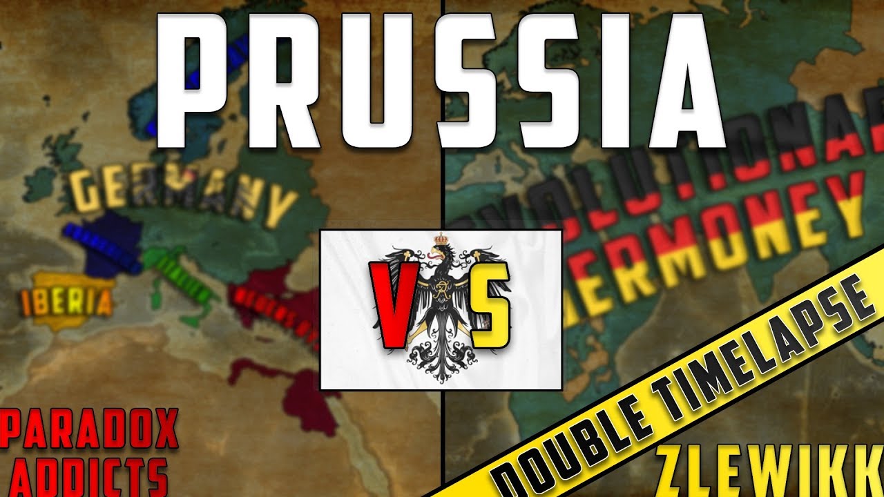 [EU4] Double Timelapse - Prussia - Zlewikk vs ParadoxAddicts